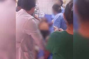 Vítima foi levado em estado grave ao HUT (Foto: Reprodução)