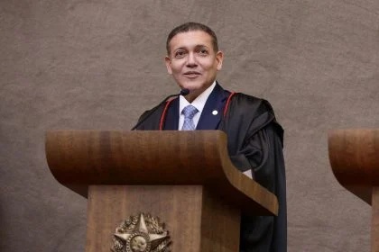 A sessão solene de posse do ministro Nunes Marques na Presidência do TSE