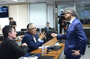 Alessandro Vieira (à direita) e Eduardo Girão (à esquerda) (Foto: Geraldo Magela/Agência Senado)