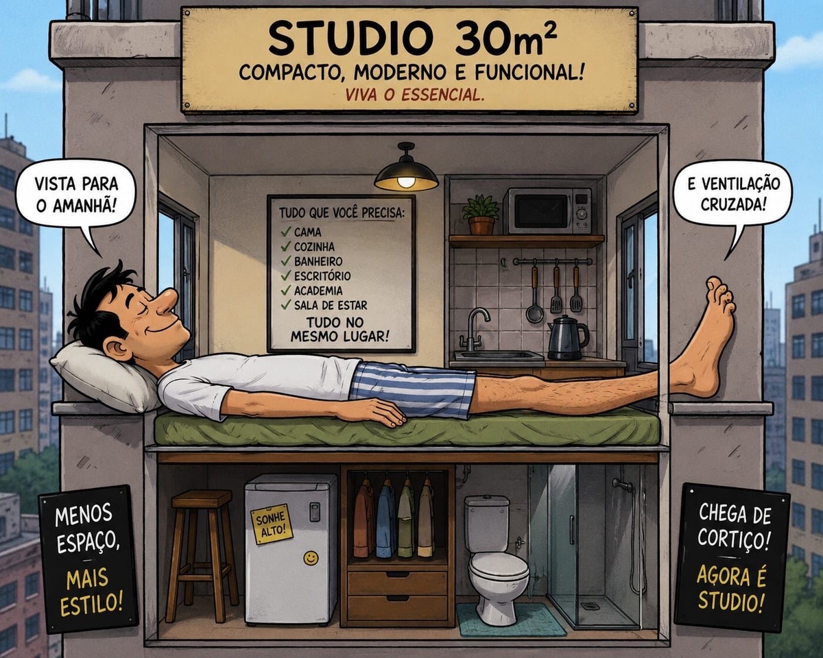 Depois não reclame do tamanho do imóvel em que irá morar