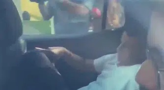 Dr. Luizinho se abaixar ao tentar sair escondido da casa de Ciro Nogueira após operação da PF