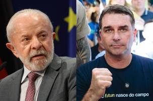 Eleições 2026: Vantagem de Lula cresceu seis pontos percentuais sobre Flávio Bolsonaro em pouco mais de uma semana (Odd Andersen/AFP/Reprodução/Redes Sociais/Montagem EXAME) (Foto: Divulgação)