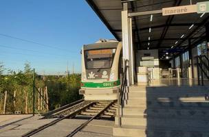 Estação de metrô do Itararé, na Zona Sudeste de Teresina (Foto: Divulgação/CFLP)
