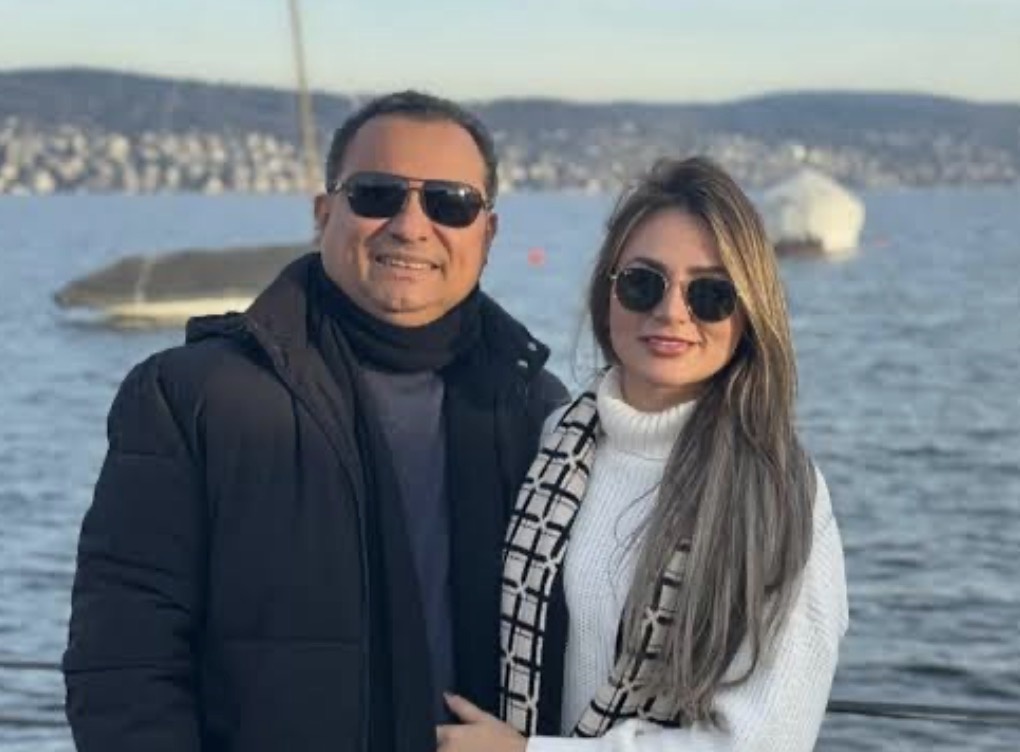 Evaldo Gomes e esposa