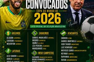 Lista de convocados (Foto: Reprodução/Portal AZ)