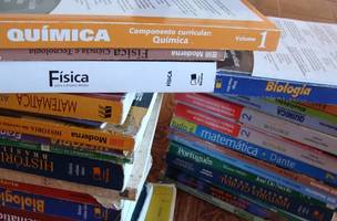 Livros didáticos (Foto: Fernanda Vilela/G1)