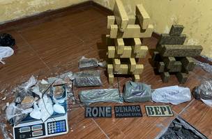 Material apreendido (Foto: Rone)