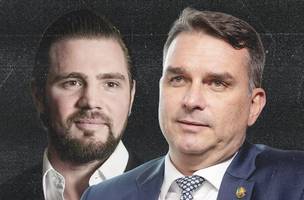 Mensagens revelam negociação milionária para filme ligado à família Bolsonaro. (Foto: Arte/Metrópoles)