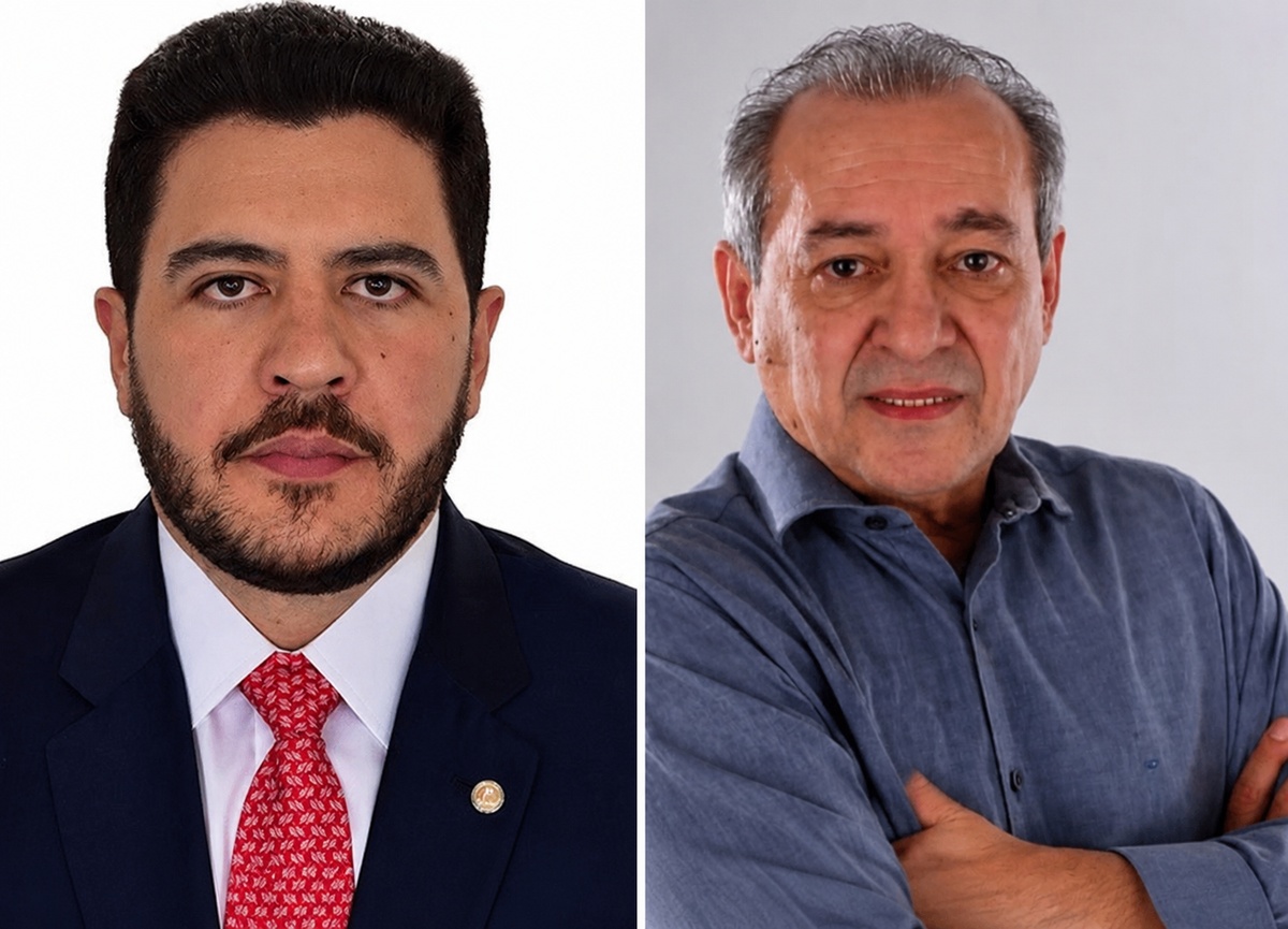 O deputado federal Jadyel Alencar e o jornalista de Arimateia Azevedo