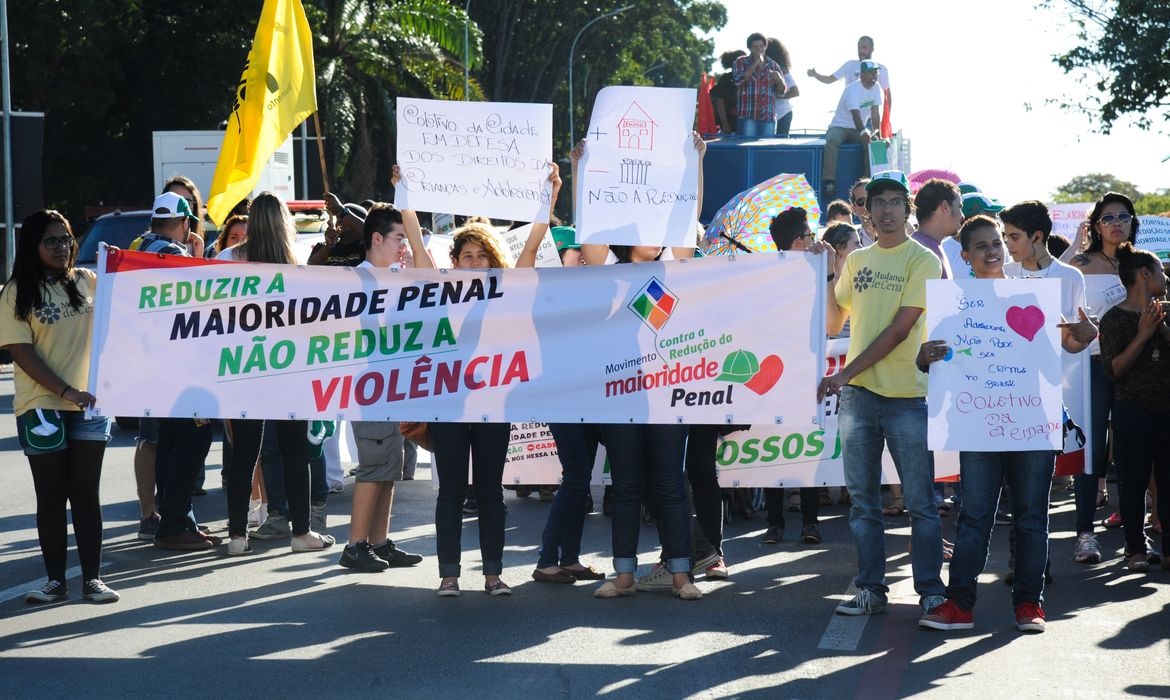 Protesto contra maioridade penal