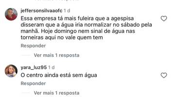 Reclamações dos moradores (Foto: Reprodução)