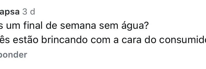 Reclamações dos moradores