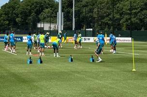 Ancelotti comandou treino em Nova Jersey e indicou a equipe para a estreia diante do Marrocos. (Foto: Ludmila Candal/CNN Brasil)