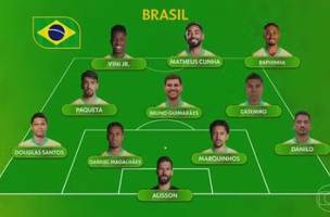 Ancelotti prepara mudanças na Seleção para o segundo compromisso no Mundial. (Foto: Reprodução/TV Globo)