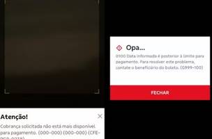 Candidatos relataram falhas em boletos e PIX no último dia para pagamento da inscrição. (Foto: Reprodução/Redes sociais)