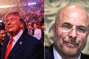 Donald Trump e Mohammad Bagher Qalibaf | Memorando firmado entre EUA e Irã abre caminho para negociações sobre paz e segurança regional. (Foto: Divulgação/Casa Branca/Fars News)