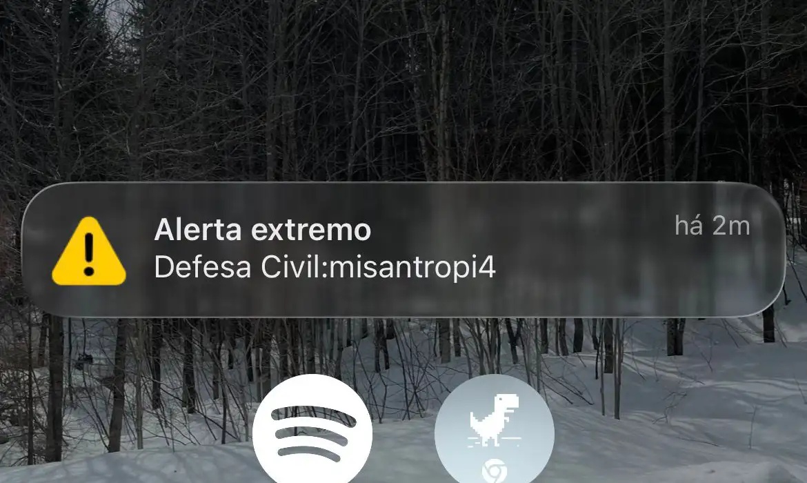 Falso alerta da Defesa Civil