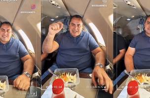 Georgiano Neto num jato atrás de votos que custam valores que o eleitor não tem ideias (Foto: Reprodução)