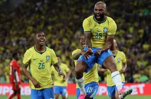 Jogadores comemoram vitória sobre o Panamá (Foto: Wagner Meier/Getty Images)