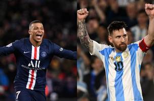 Mbbappe e Messi estreiam hoje nos gramados da Copa do Mundo 2026 (Foto: Montagem/Portal AZ)