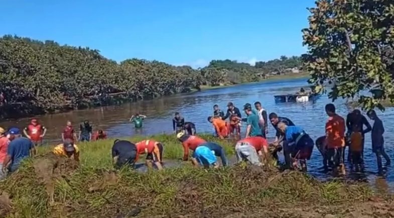 Moradores participaram do resgate
