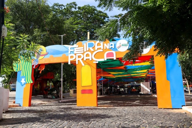 Na praça pedro II