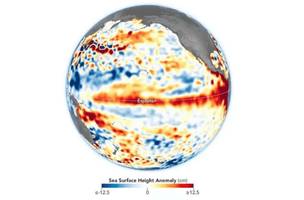 NOAA confirma início do El Niño e prevê fortalecimento do fenômeno nos próximos meses. (Foto: Reprodução/Sentinel-6 Michael Freilich/Nasa)
