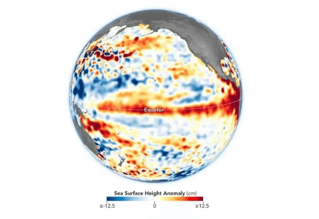 NOAA confirma início do El Niño e prevê fortalecimento do fenômeno nos próximos meses.