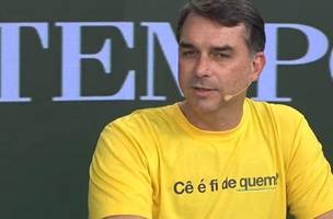 O senador e pré-candidato à Presidência, Flávio Bolsonaro (Foto: Reprodução/YouTube/@otempo)