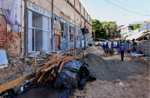 Obras de revitalização seguem em andamento no Mercado Central de Teresina. (Foto: Jailson Soares/Semcom)