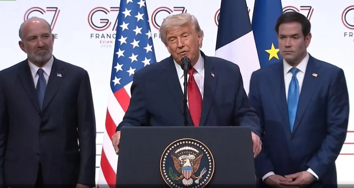 Trump comentou o cenário político brasileiro após encontro com Lula durante o G7.