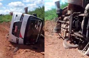 Van tombou com cerca de 15 passageiros (Foto: Reprodução)