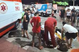 Vítimas foram socorridas pelo Serviço de Atendimento Móvel de Urgência (SAMU) (Foto: Polícia militar)