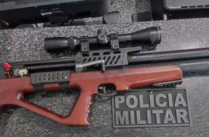 Arma apreendida (Foto: Divulgação/PM-PI)
