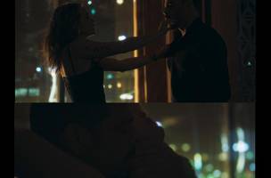 Cauã Reymond e Leticia Colin em cena da série 'Jogada de risco' (Foto: Reprodução/Globoplay)