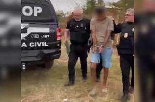 Condenado foi preso na manhã desta sexta-feira (24) (Foto: Polícia civil)