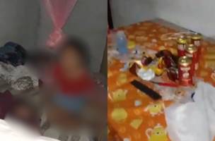 Crianças foram encontradas sozinhas dentro de uma residência (Foto: Reprodução)
