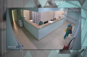 Imagens de câmeras de segurança registraram toda a ação (Foto: Reprodução / Fantástico)