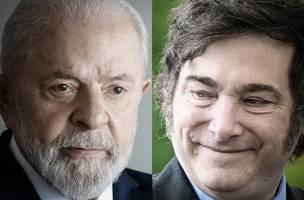 Lula e Milei: diminuição do comércio entre os países ocorre em meio à crise diplomática entre os líderes (AFP/AFP) (Foto: Divulgação)
