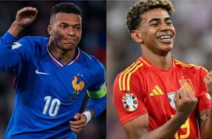 Mbappé e Lamine Yamal se enfrentam em jogo da semifinal da Copa do Mundo 2026 (Foto: Reprodução)