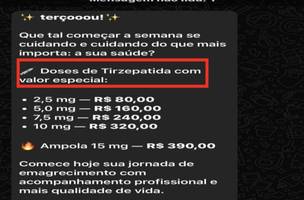 Mensagens de WhatsApp mostram conversa sobre venda de produto irregular (Foto: Reprodução)
