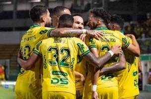Mirassol comemora gol contra o Remo (Foto: JP Pinheiro / Agência Mirassol)