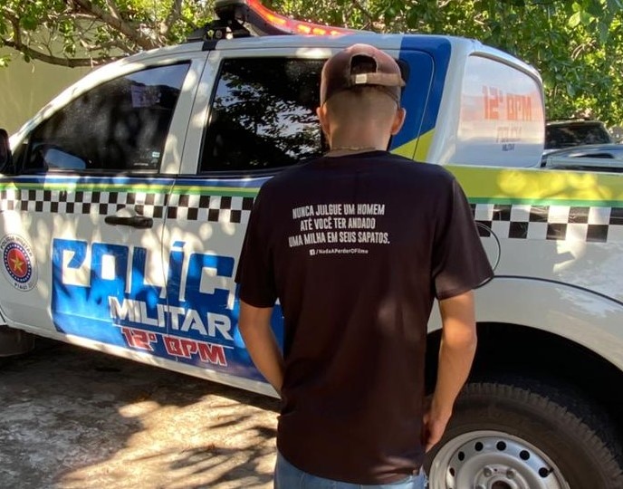 O suspeito foi preso em flagrante