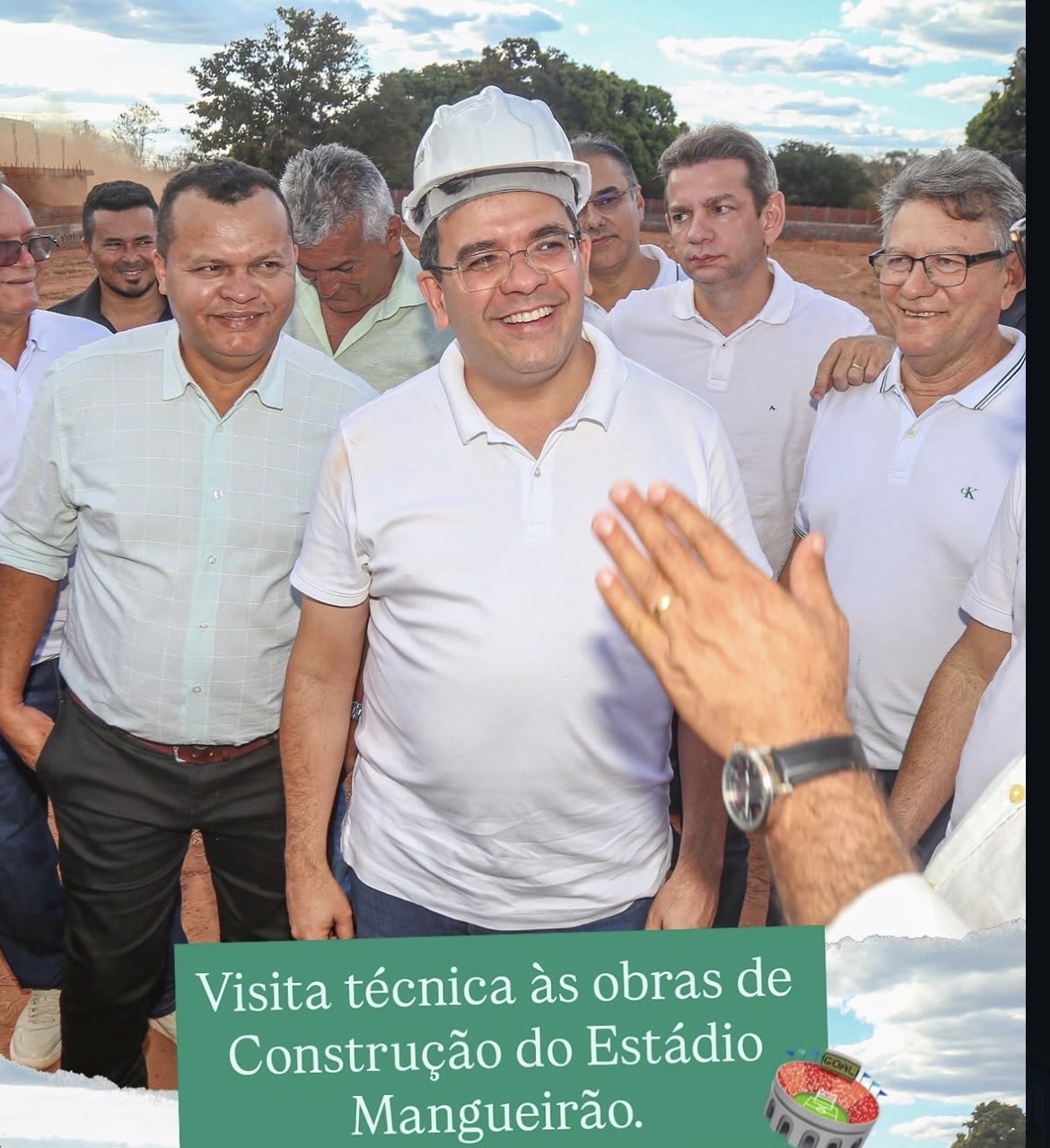 Rafael visitando obras. Não é vedado para quem vai disputar a eleição?