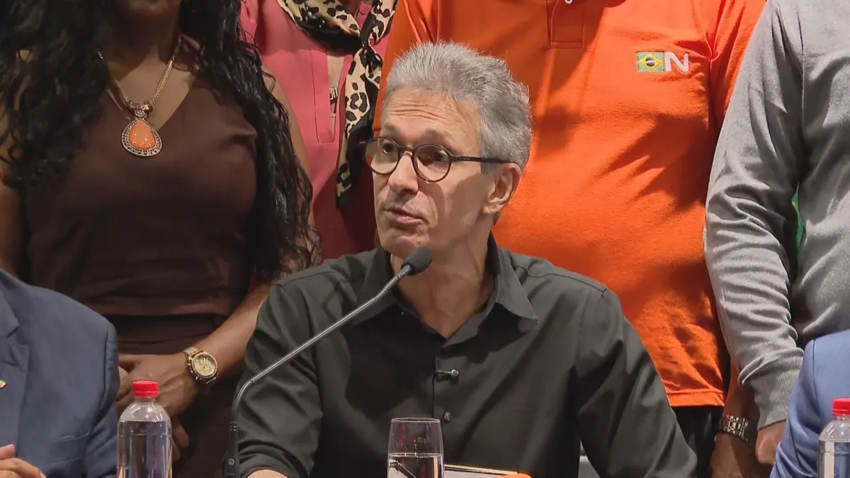 Romeu Zema durante convenção que oficializou sua candidatura à Presidência.