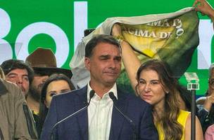 São Paulo - 25/07/2026 - Convenção do PL oficializou Flávio Bolsonaro como candidato à Presidência em evento no Pacaembu. Foto:  Maura Martins/TV Brasil. (Foto: © Maura Martins/TV Brasil.)