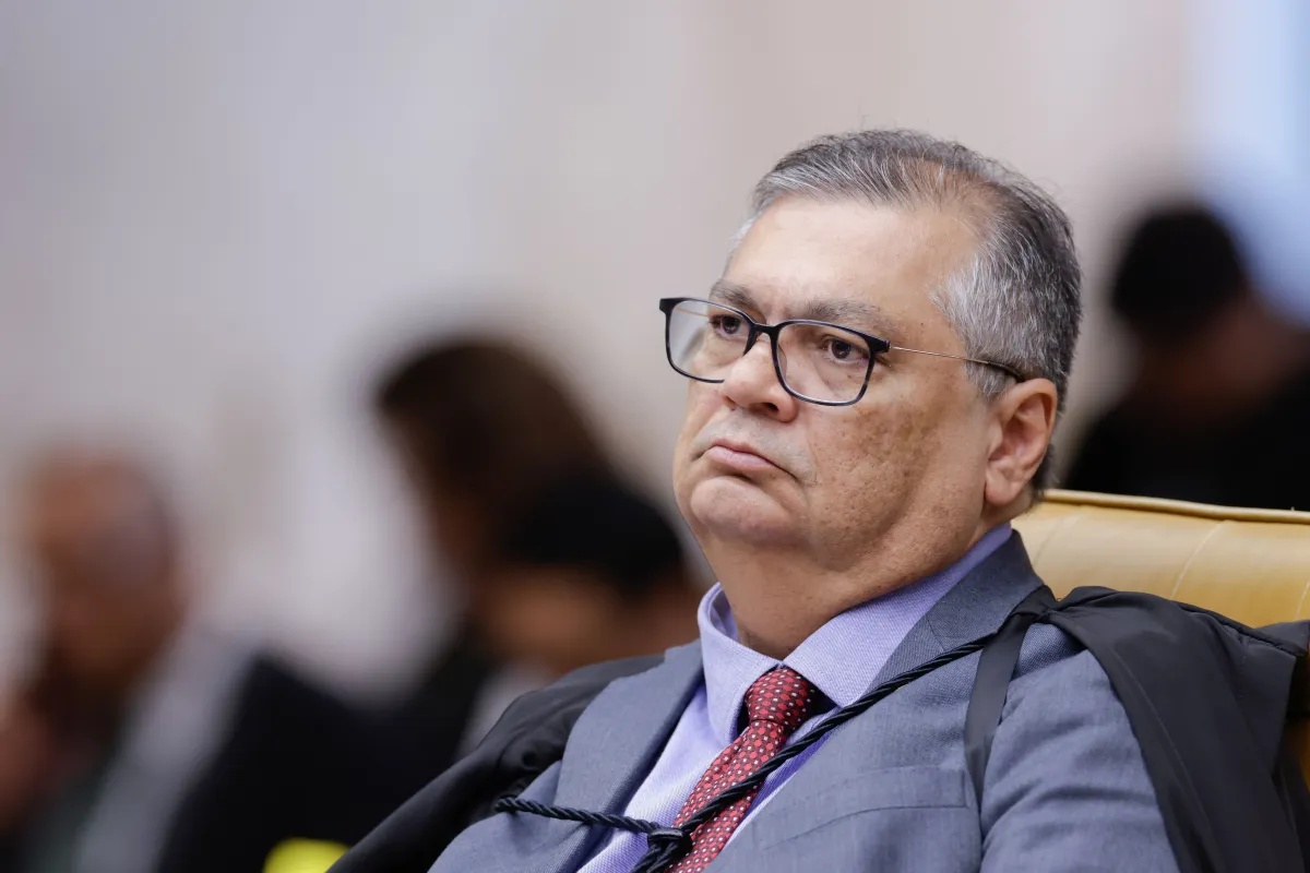 Ministro Flávio Dino durante sessão plenária do STF.