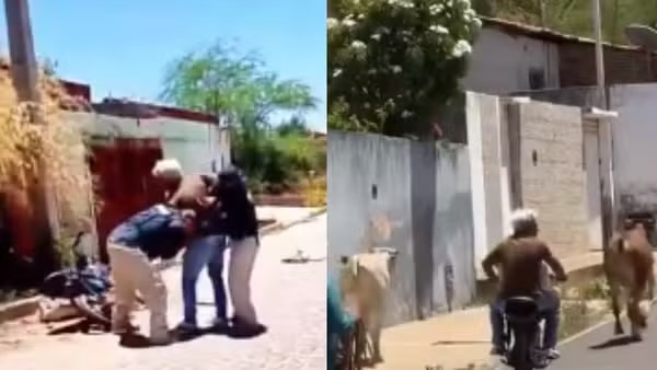 Laércio Carvalho foi contido após tentar dar um “mata leão” em um dos agentes