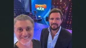 Luciano Huck e Daniel Vorcaro em foto revelada pela PF