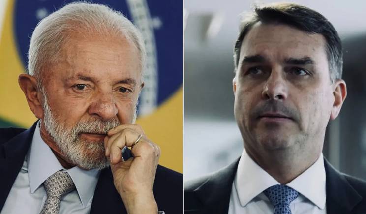 Pesquisa Ipespe aponta rejeição de 47% a Lula e Flávio Bolsonaro